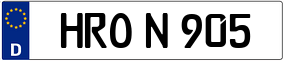 Trailer License Plate